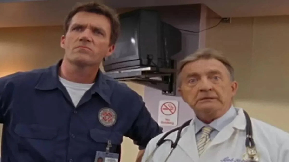 l'inserviente e Kelso in Scrubs