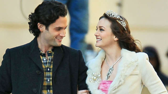 Dan e Blair insieme in una scena della quinta stagione di Gossip Girl
