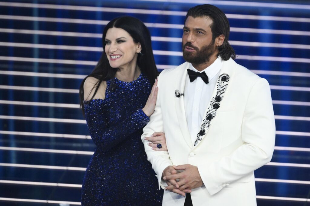 laura Pausini e Can Yaman a Sanremo 2026