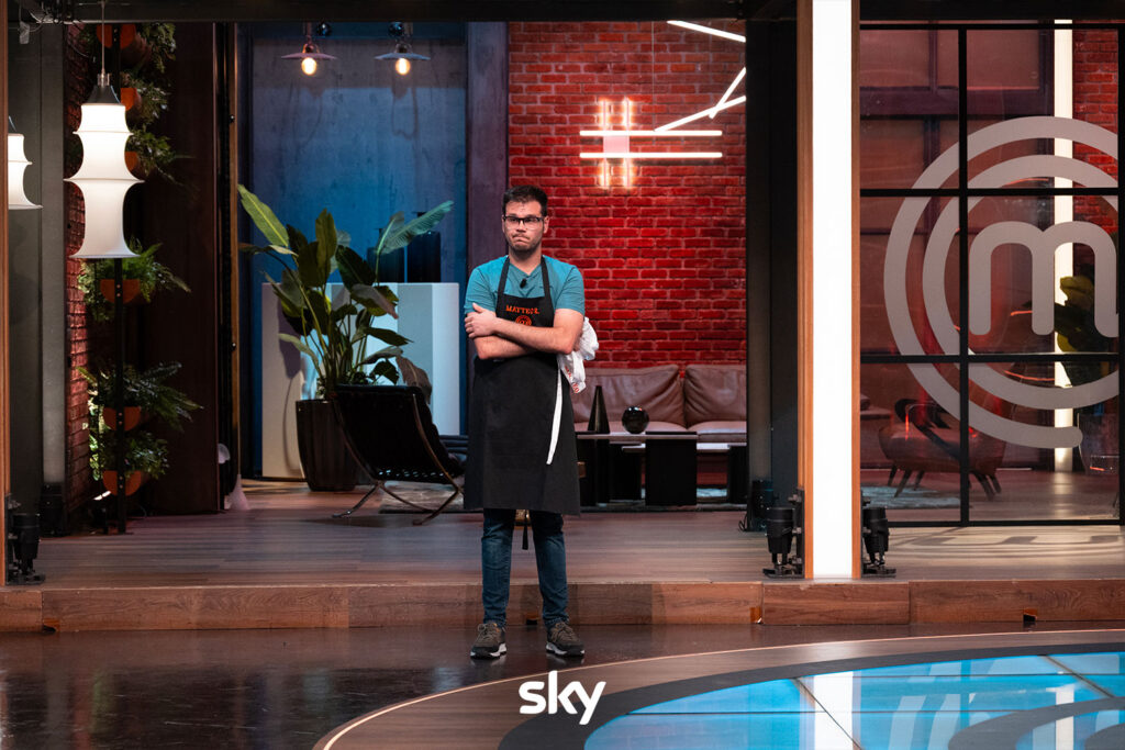 Matteo Rinaldi al Pressure test di MasterChef 15 - Immagini concesse da Sky Italia