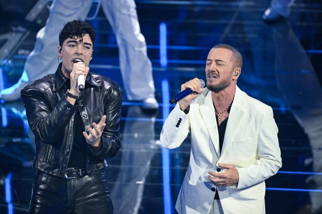 the kolors e raf alla serata duetti di Sanremo 2026 - Credits: Rai Uno