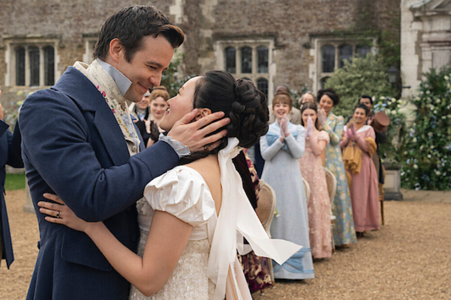 Sophie e Benedict in una scena di Bridgerton 4 Vol.2