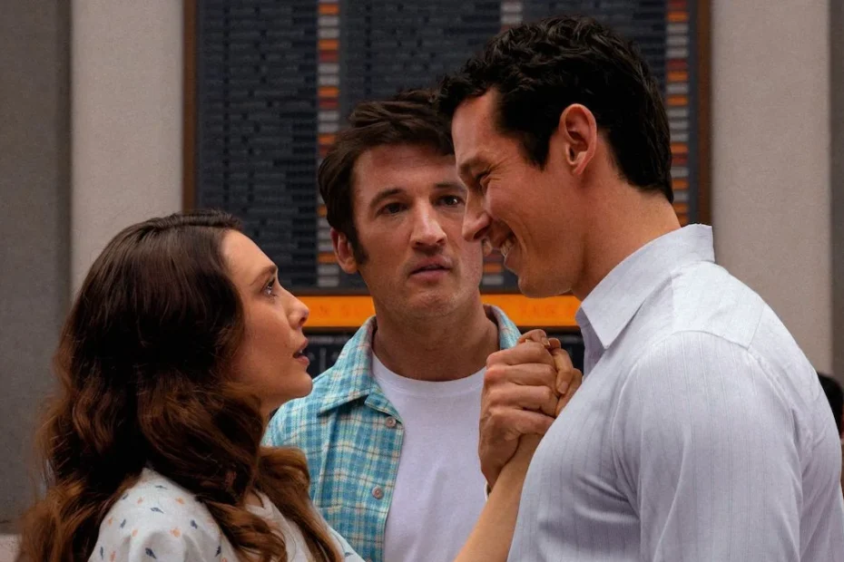 Elizabeth Olsen, Miles Teller e Callum Turner in Eternity