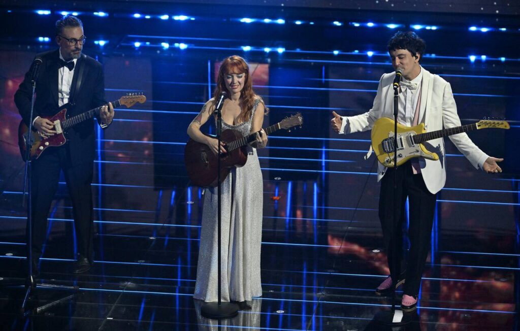 Maria Antonietta e Colombre alla serata duetti di Sanremo 2026 - Credits: Rai Uno