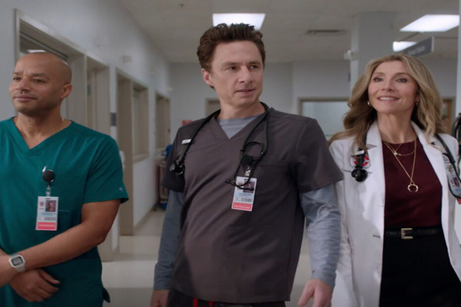 Una scena del revival di Scrubs