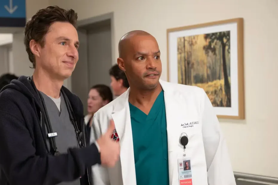 Una scena del revival di Scrubs