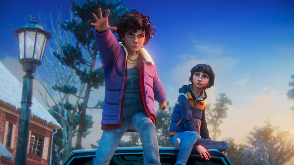 una scena di Stranger Things: Tales From '85