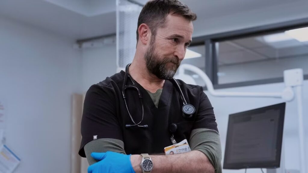 Robby in una scena del sesto episodio di The Pitt 2