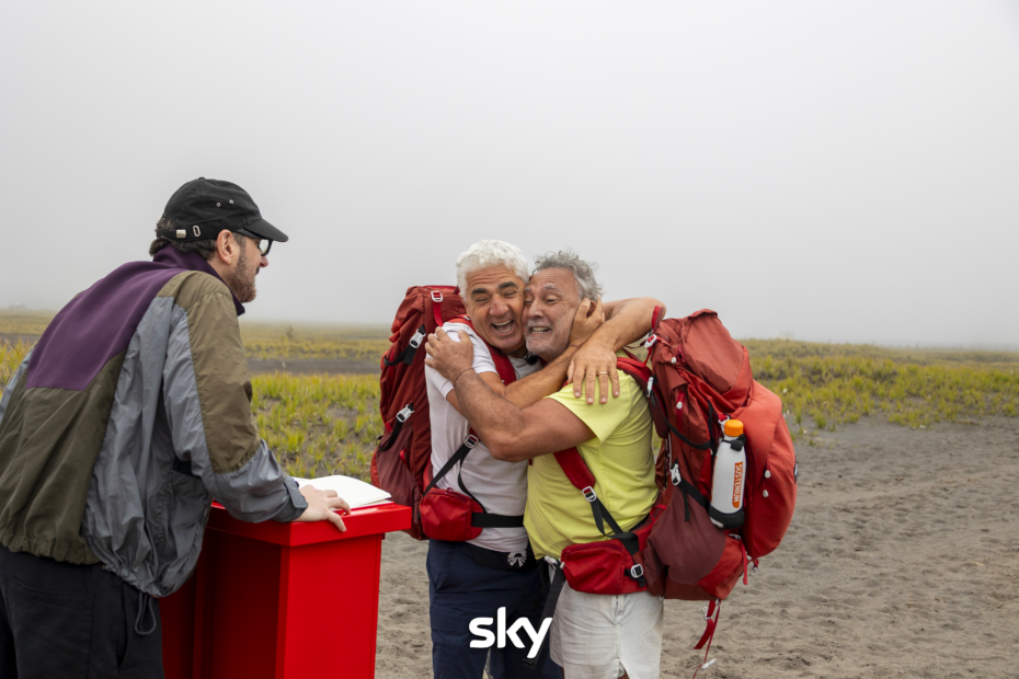 gli spassusi arrivano tra i primi al libro rosso di Pechino Express 2026 - Immagini concesse da Sky Italia