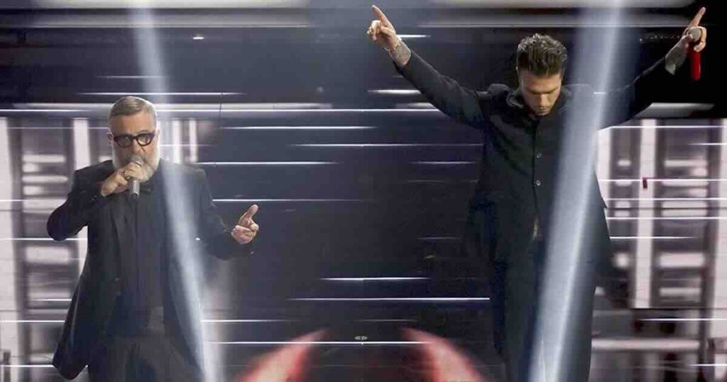 fedez e masini alla finale di Sanremo 2026 - Credits: Rai Uno