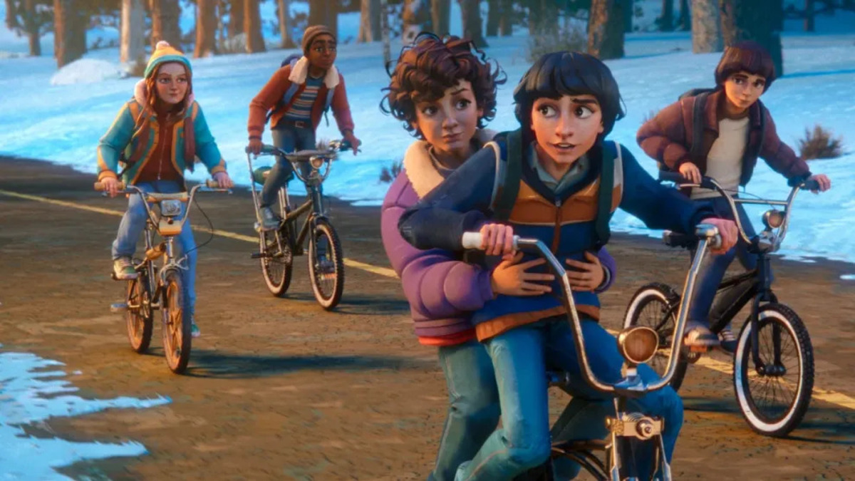 Una scena tratta dal trailer di Stranger Things: Tales from '85