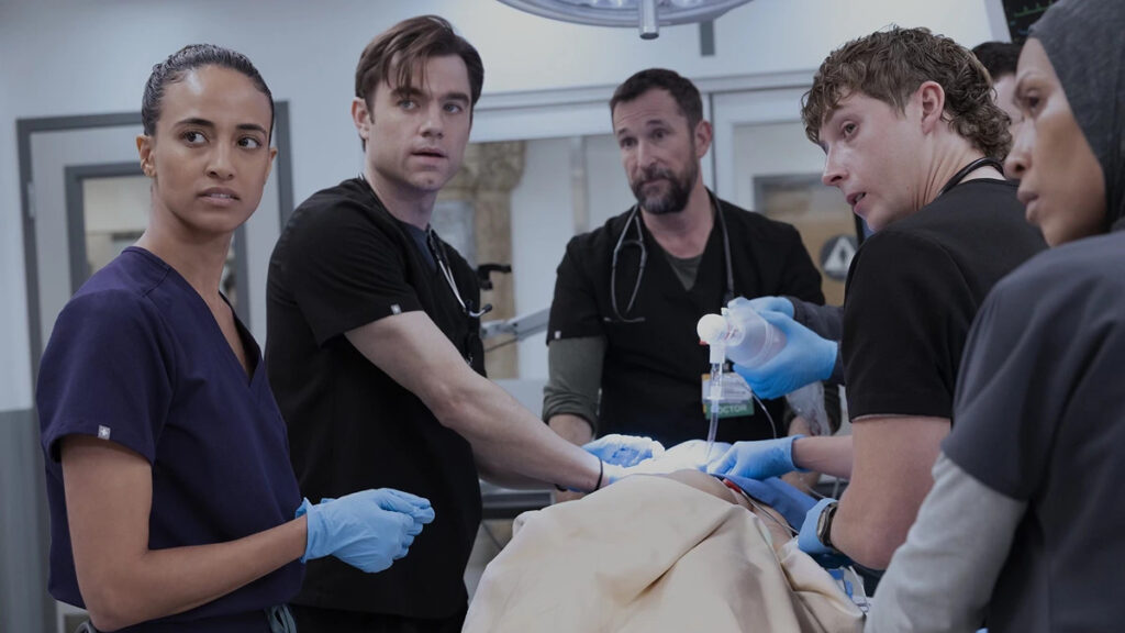 Una scena tratta dal decimo episodio di The Pitt 2