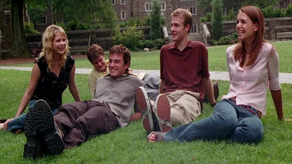 I protagonisti in una scena di Dawson's Creek, uno dei migliori teen drama di sempre