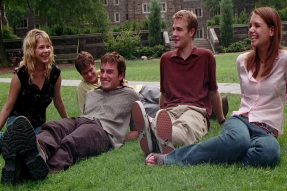 I protagonisti in una scena di Dawson's Creek