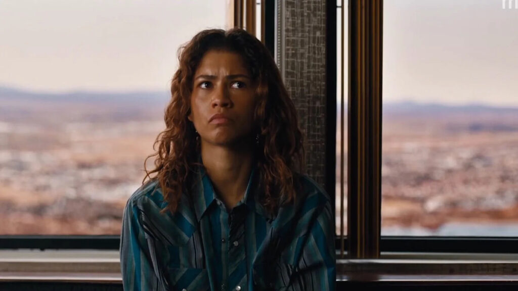 Zendaya in una scena di Euphoria 3