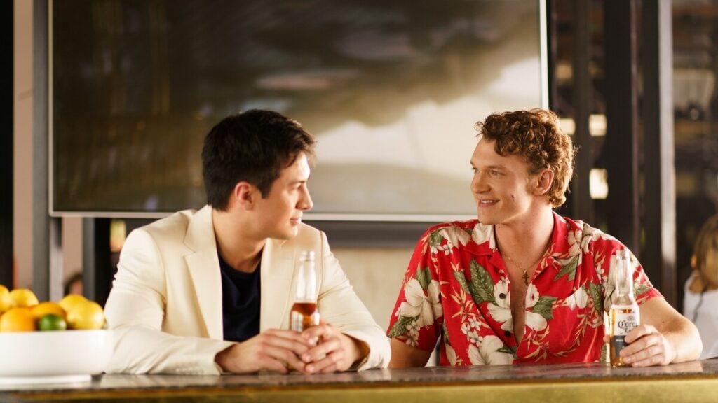 una scena del quinto episodio di Heated Rivalry