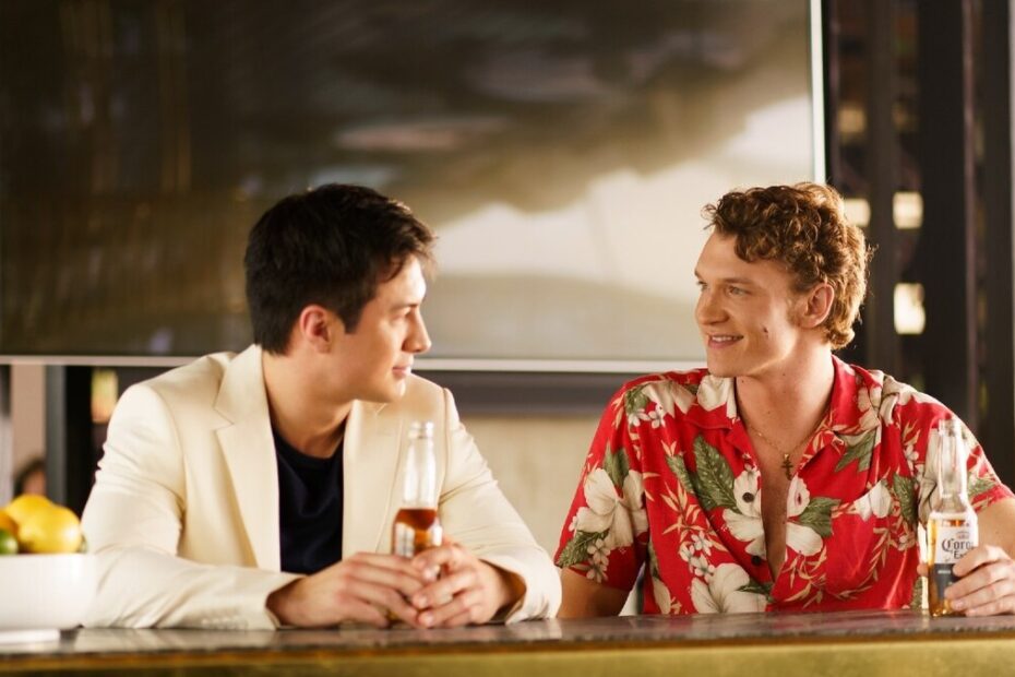 una scena del quinto episodio di Heated Rivalry