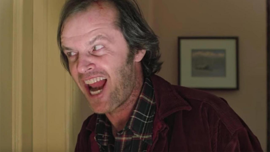 una scena di
The Shining con Jack Nicholson, uno dei migliori attori americani