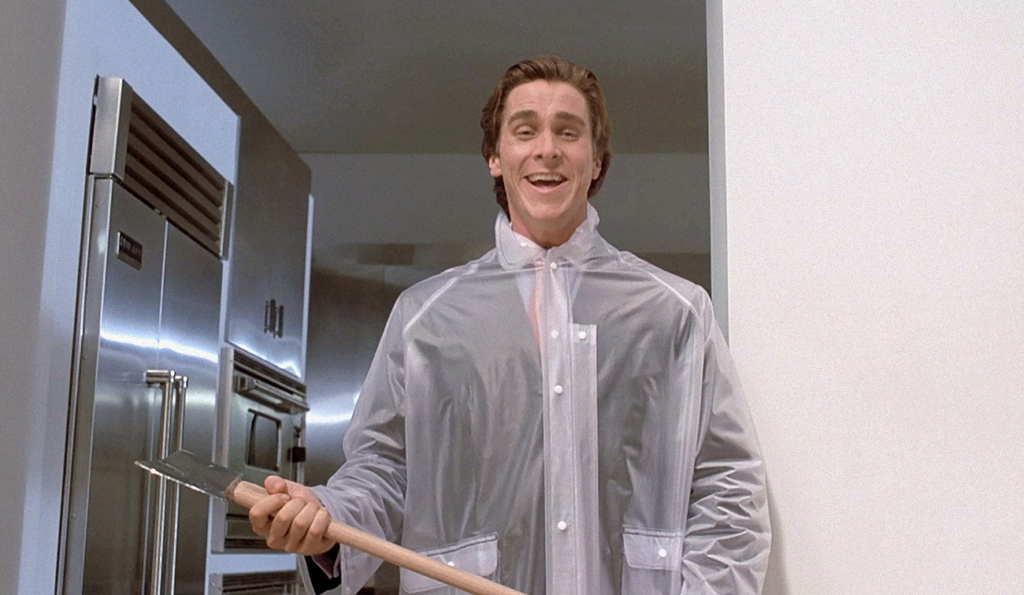 Una scena tratta da American Psycho, uno dei migliori film da vedere su Netflix 