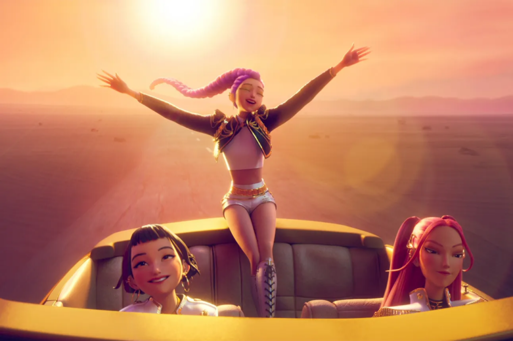 una scena di KPop Demon Hunters, candidato agli oscar 2026