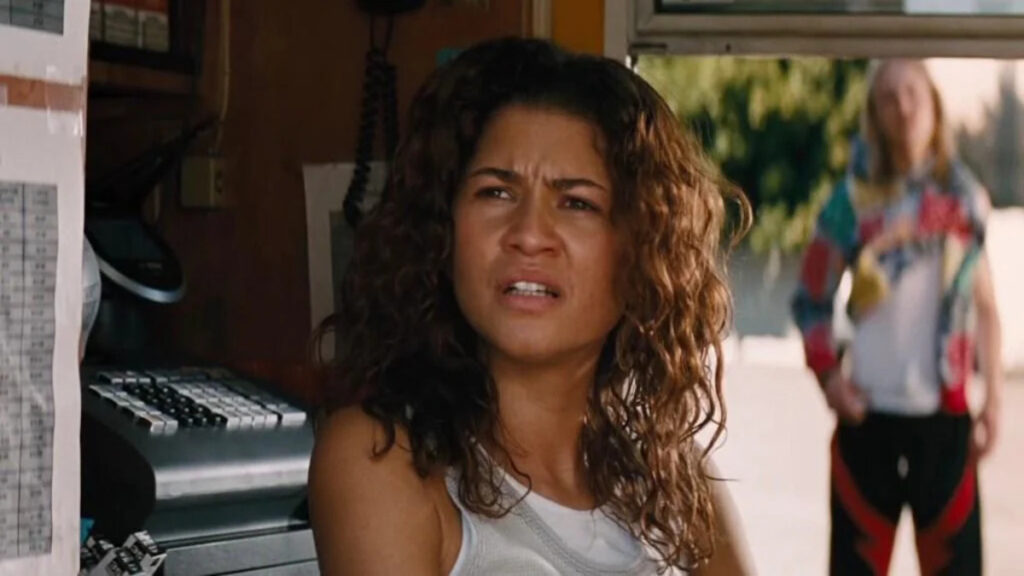 Zendaya in una scena di Euphoria 3