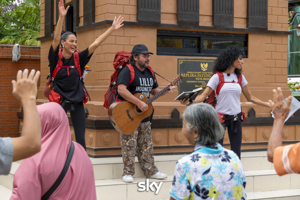 lillo con le albiceleste nella quarta puntata di Pechino Express 2026 - Credits: Sky Italia
