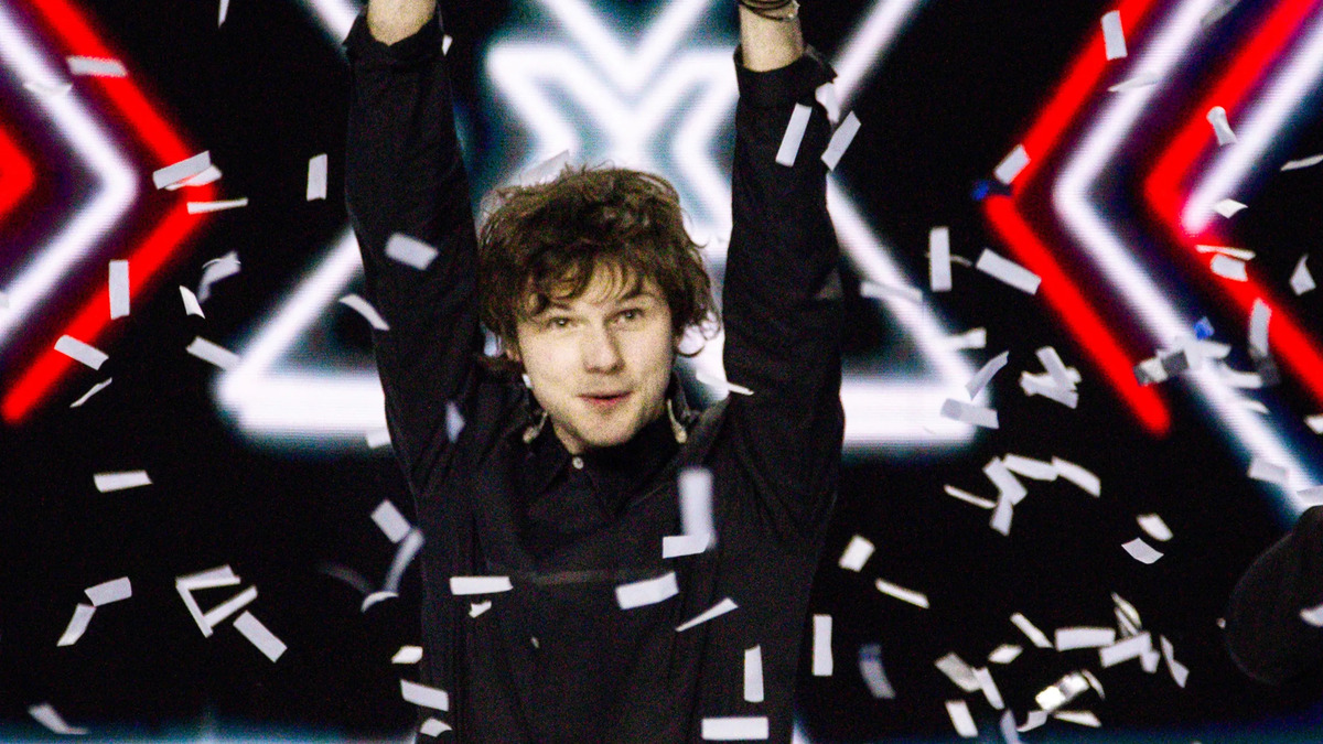 Baltimora durante la sua vittoria a X Factor