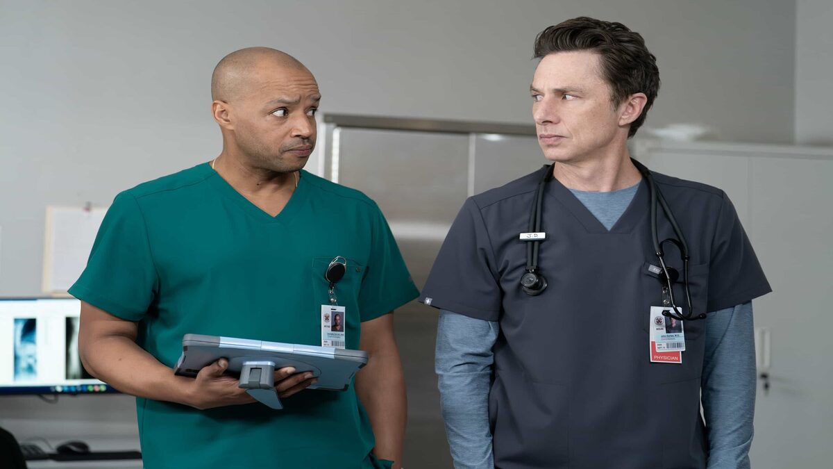 J.D e Turk nel quarto episodio di Scrubs