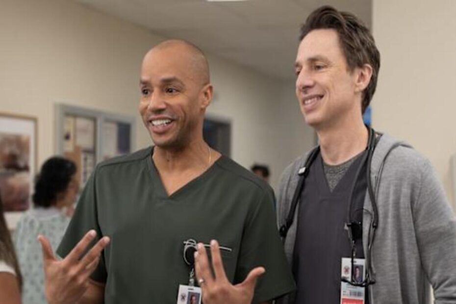 Turk e J.D in una scena di Scrubs
