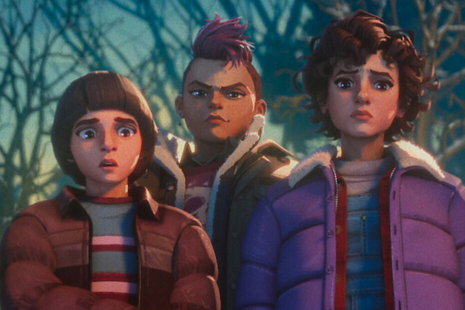 una scena tratta da Stranger Things: Tales from '85