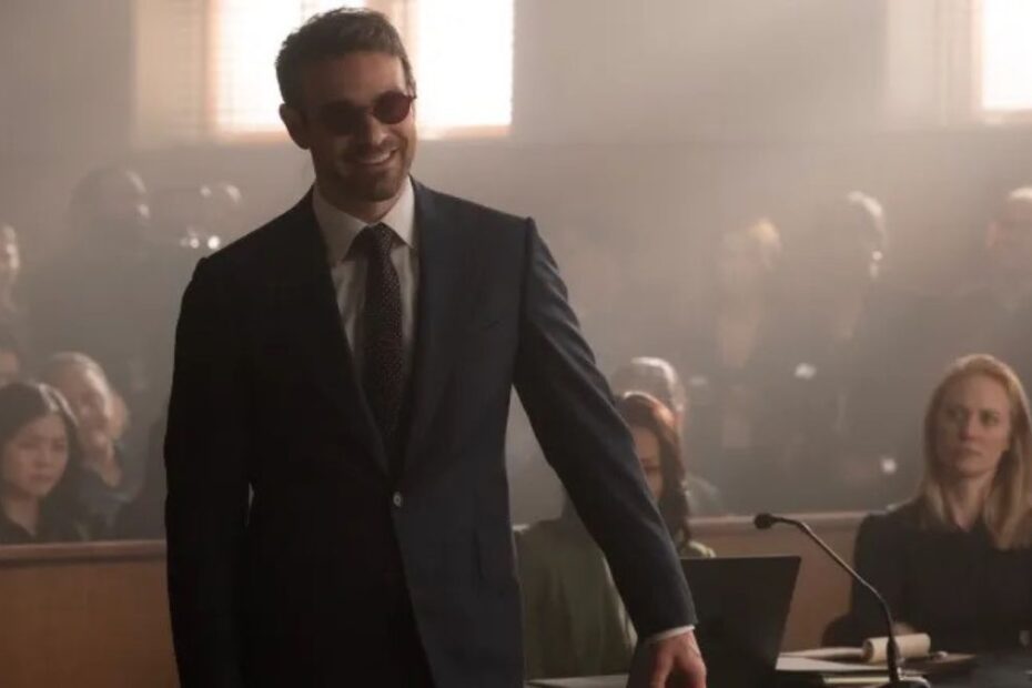 Matt in aula in Daredevil: Born Again 2x08