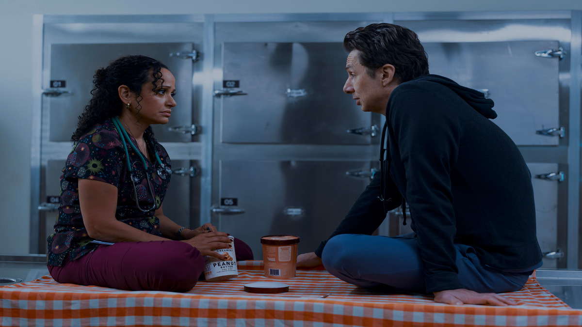 Carla e J.D in Scrubs