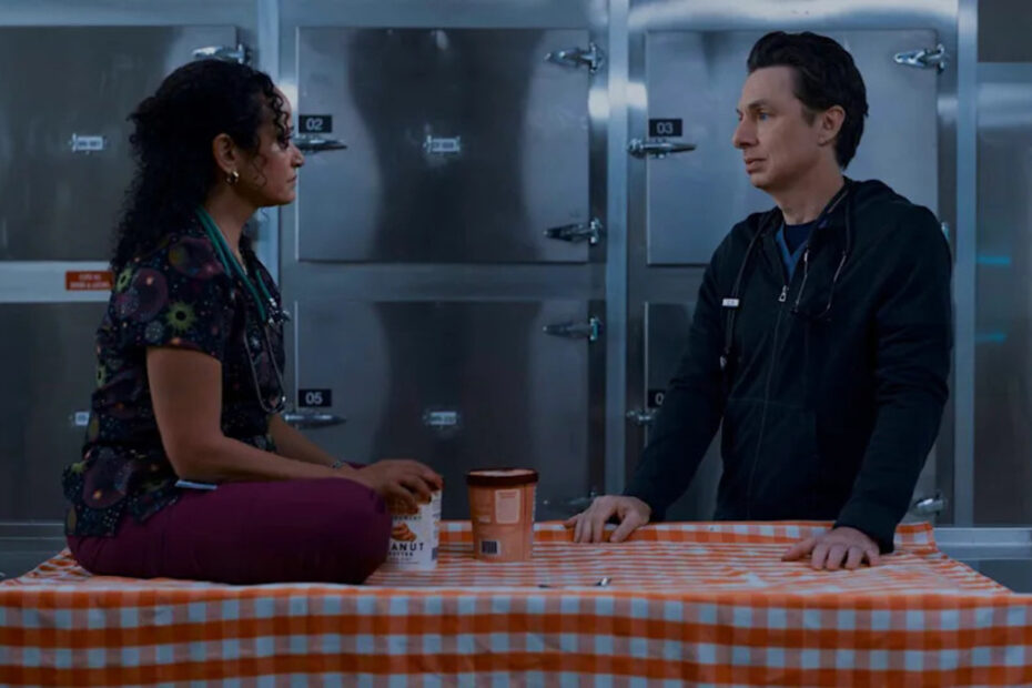 J.D e Carla in una scena di Scrubs