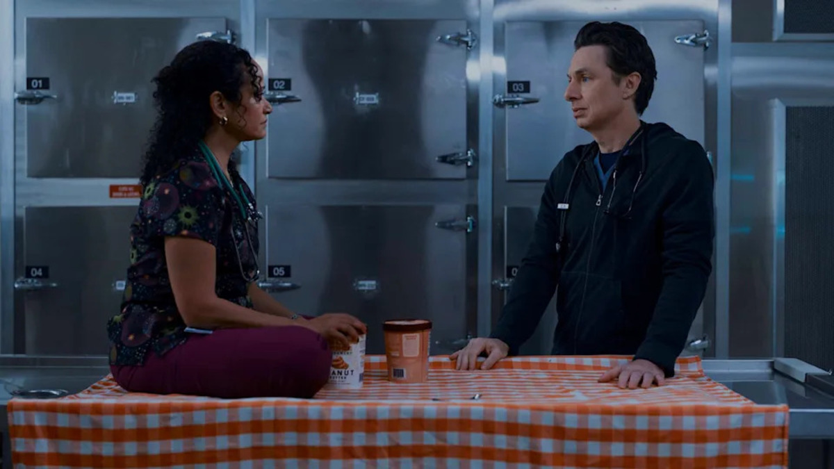 J.D e Carla in una scena di Scrubs