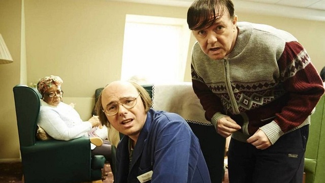Derek e Dougie nella serie Derek