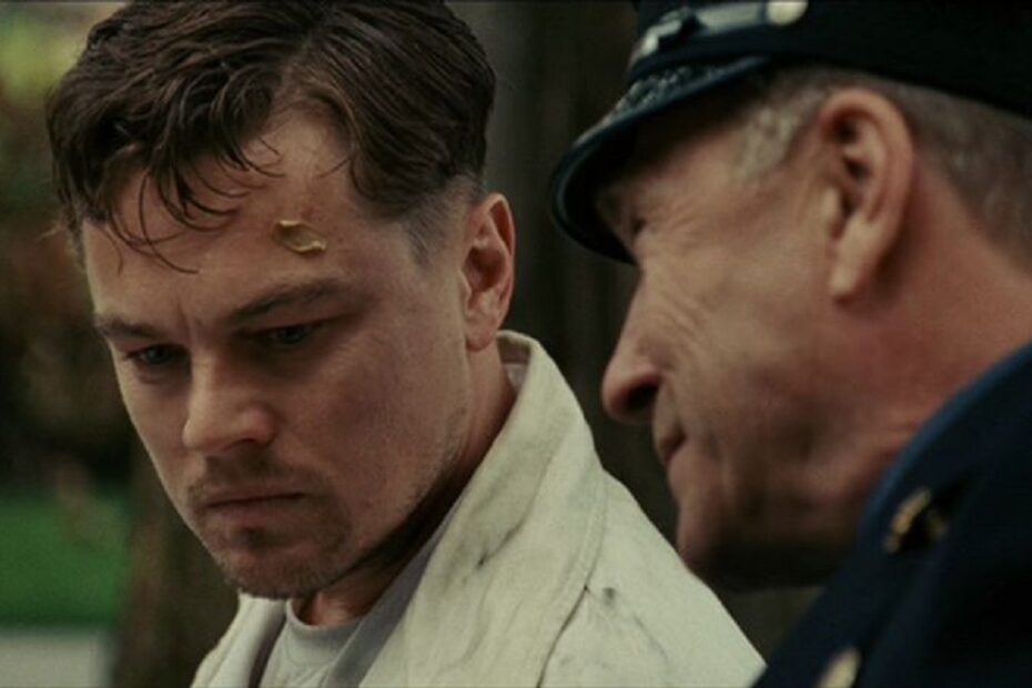 Leonardo di Caprio in una scena del film Shutter Island