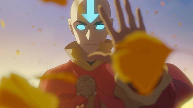Aang nello stato dell'Avatar