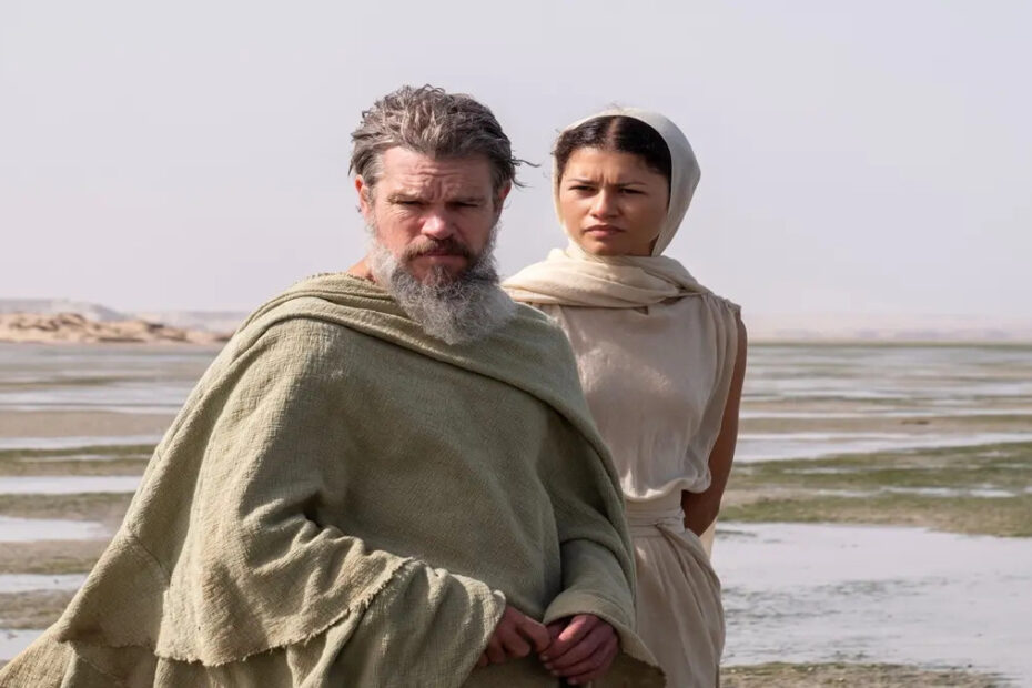 Zendaya e Matt Damon in una scena di Odissea , uno dei top e Flop della settimana