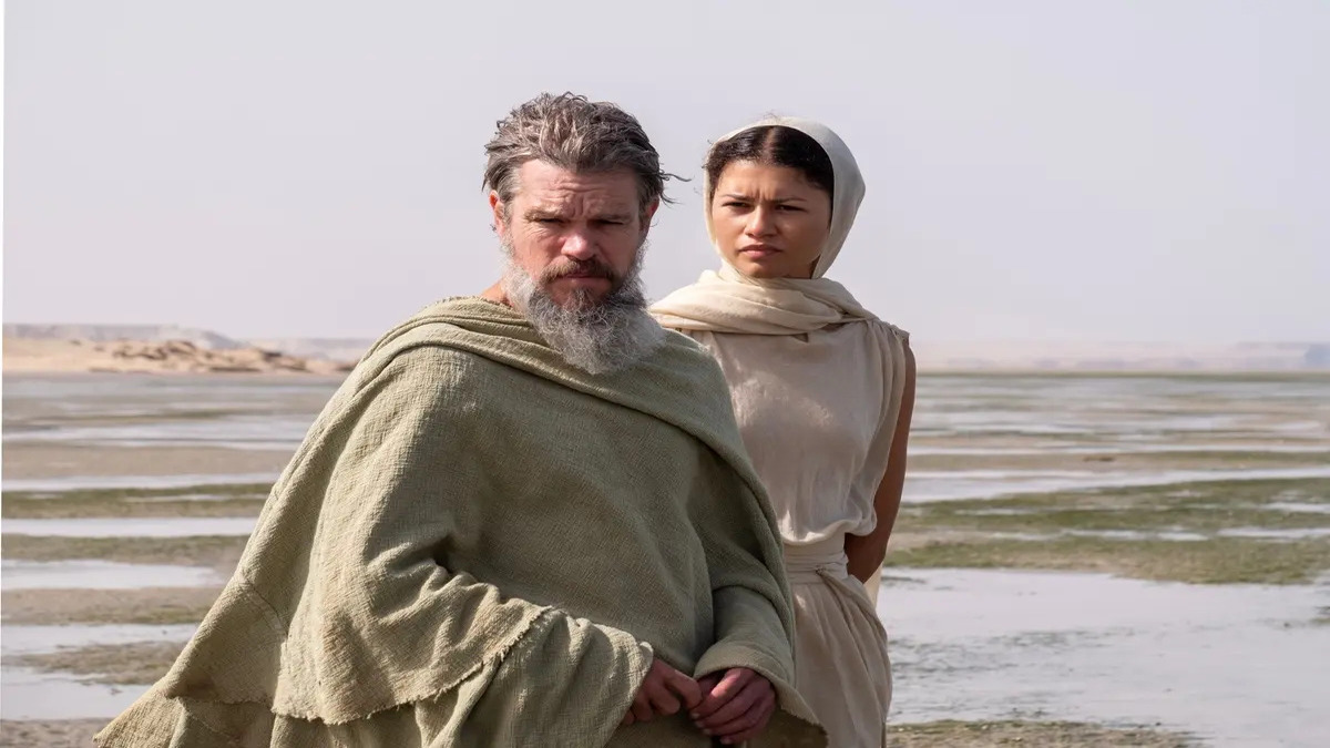 Zendaya e Matt Damon in una scena di Odissea , uno dei top e Flop della settimana