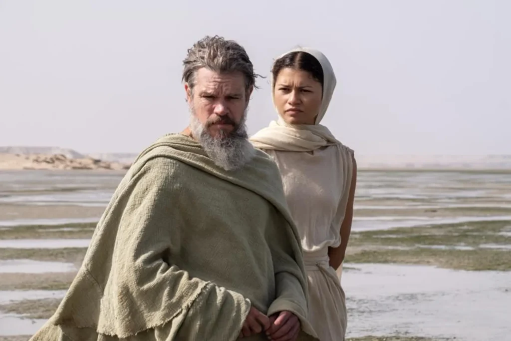 Matt Demon e Zendaya in The Odyssey