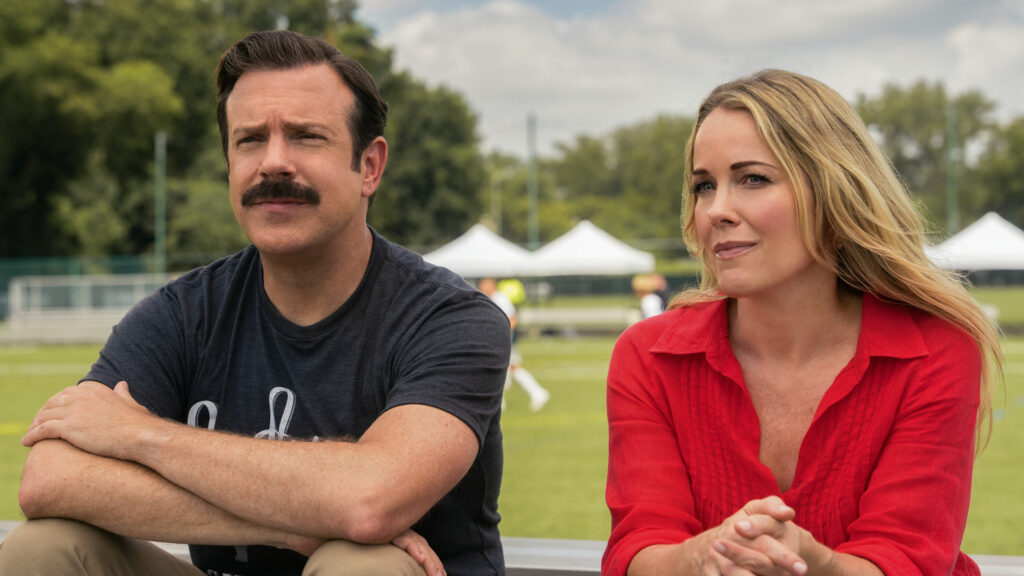 Ted LAsso e Michelle a una partita di Henry