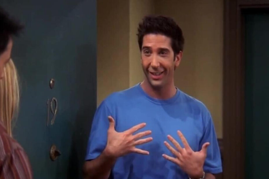 Ross Geller, protagonista di Friends e della storia del crossover con Seinfeld