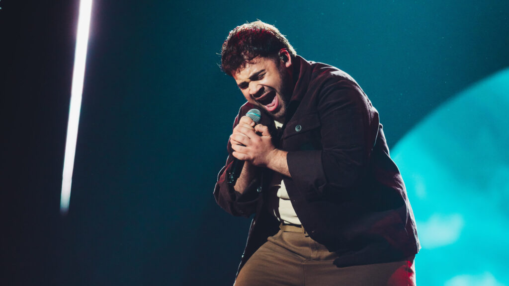 Giacomo Calò al secondo Live di X Factor 2026 - Immagini concesse da Sky Italia