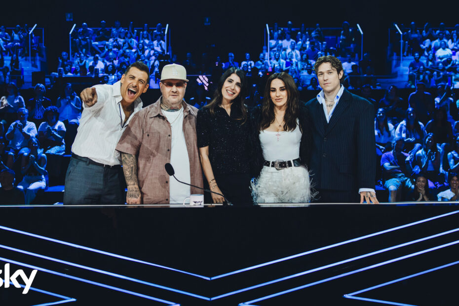 i giudici e giorgia alle last call di X Factor 2026 - Immagini concesse da Sky Italia
